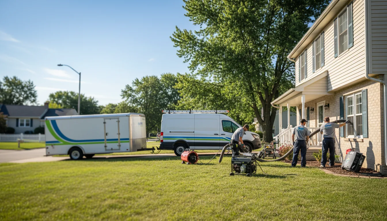 Flooded Basement Restoration And Cleanup With Repair in Saint Joseph, IL near me